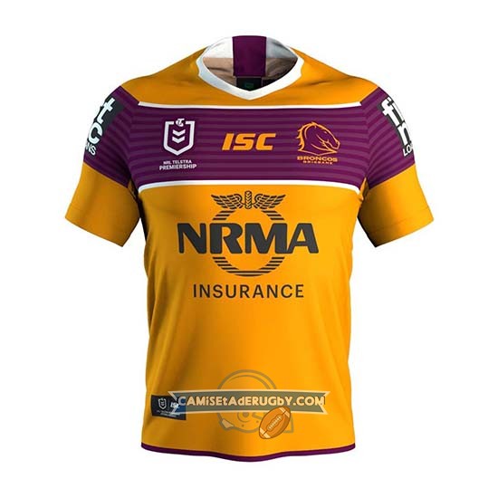 Camiseta Brisbane Broncos Rugby 2019 Segunda